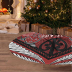 Aotearoa Iwi Te Ati Awa Tree Skirt Maori Kowhaiwhai Pattern