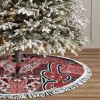 Aotearoa Iwi Te Ati Awa Tree Skirt Maori Kowhaiwhai Pattern