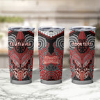 Aotearoa Iwi Te Ati Awa Personalised Tumbler Cup Maori Kowhaiwhai Pattern