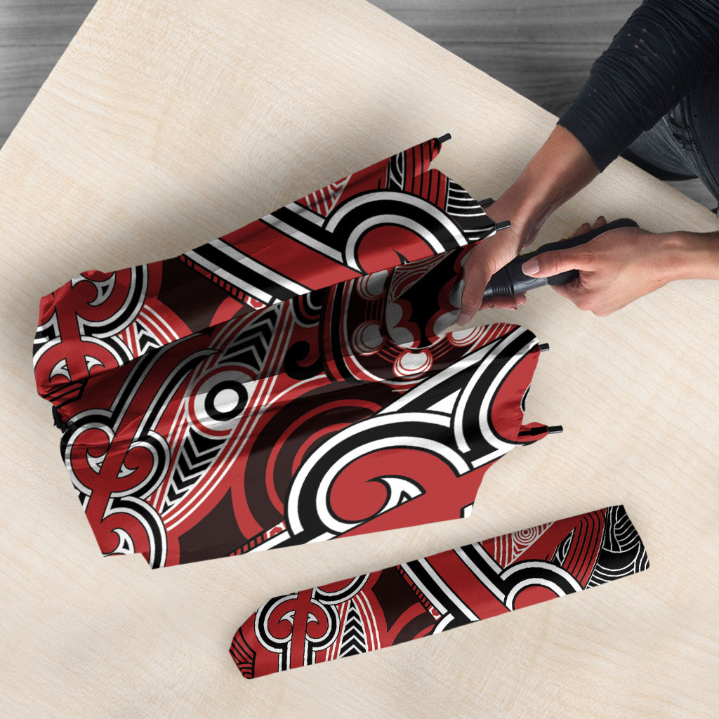Aotearoa Iwi Te Ati Awa Umbrella Maori Kowhaiwhai Pattern