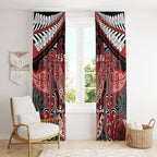 Aotearoa Iwi Te Ati Awa Window Curtain Maori Kowhaiwhai Pattern