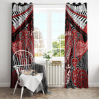 Aotearoa Iwi Te Ati Awa Window Curtain Maori Kowhaiwhai Pattern