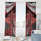 Aotearoa Iwi Te Ati Awa Window Curtain Maori Kowhaiwhai Pattern