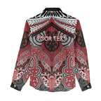 Aotearoa Iwi Te Ati Awa Personalised Women Casual Shirt Maori Kowhaiwhai Pattern