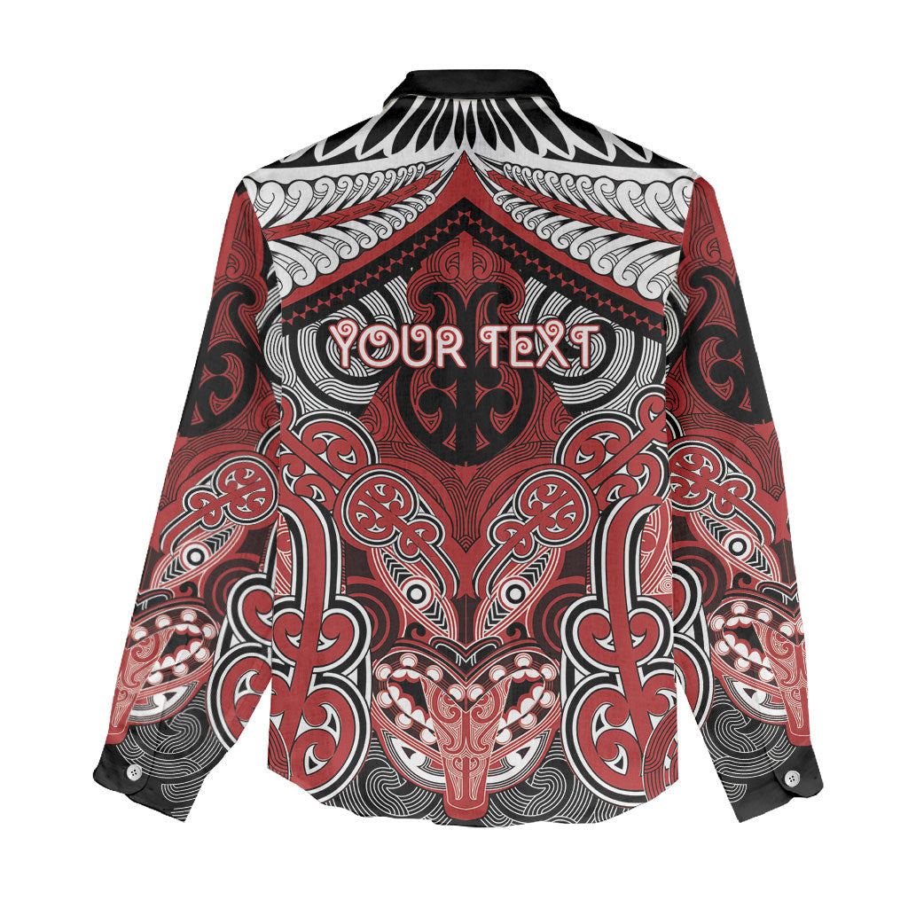 Aotearoa Iwi Te Ati Awa Personalised Women Casual Shirt Maori Kowhaiwhai Pattern