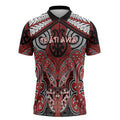 Aotearoa Iwi Te Ati Awa Personalised Zipper Polo Shirt Maori Kowhaiwhai Pattern