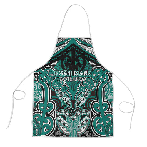 Aotearoa Iwi Ngati Maru Apron Maori Kowhaiwhai Pattern