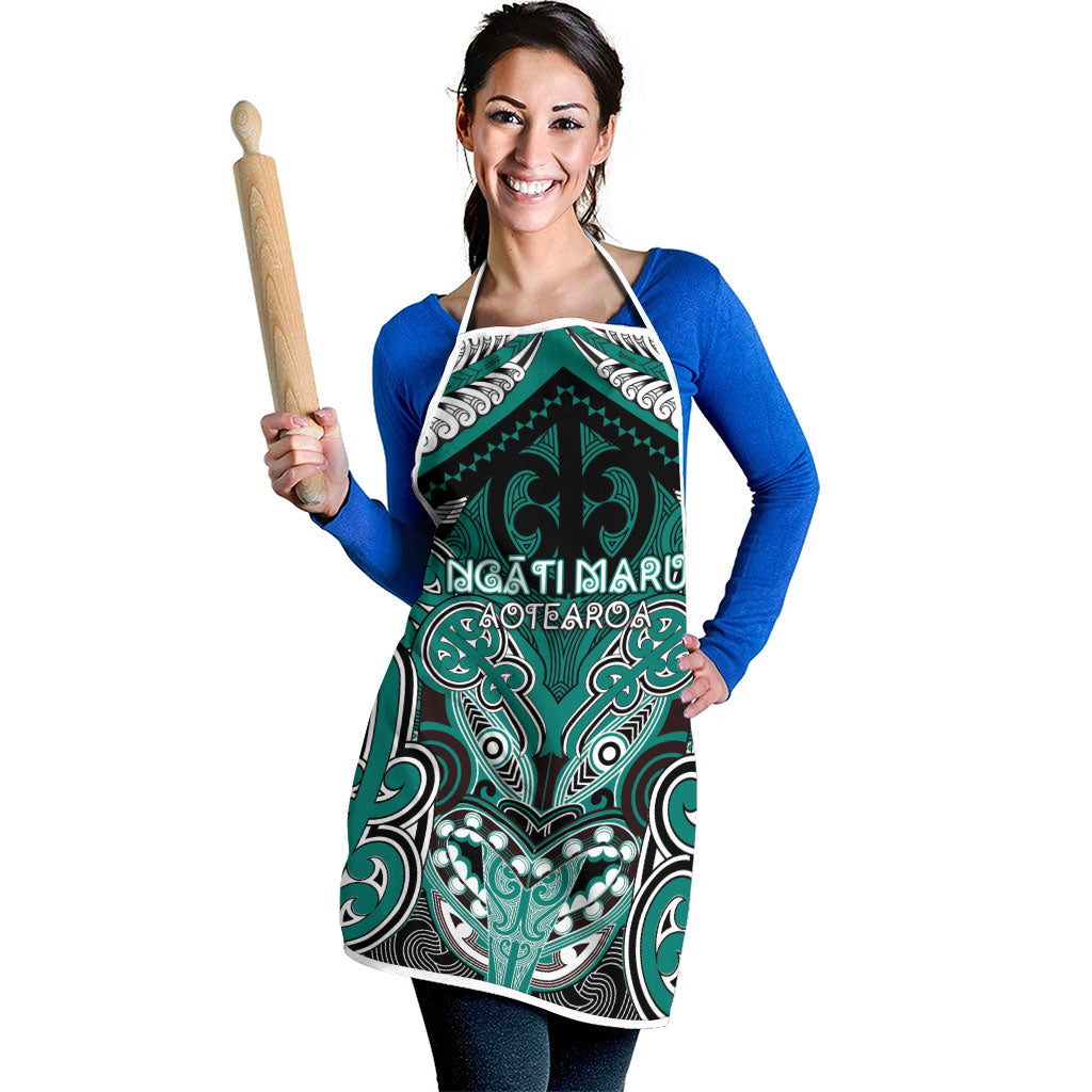 Aotearoa Iwi Ngati Maru Apron Maori Kowhaiwhai Pattern