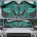 Aotearoa Iwi Ngati Maru Auto Sun Shade Maori Kowhaiwhai Pattern