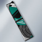 Aotearoa Iwi Ngati Maru Auto Sun Shade Maori Kowhaiwhai Pattern