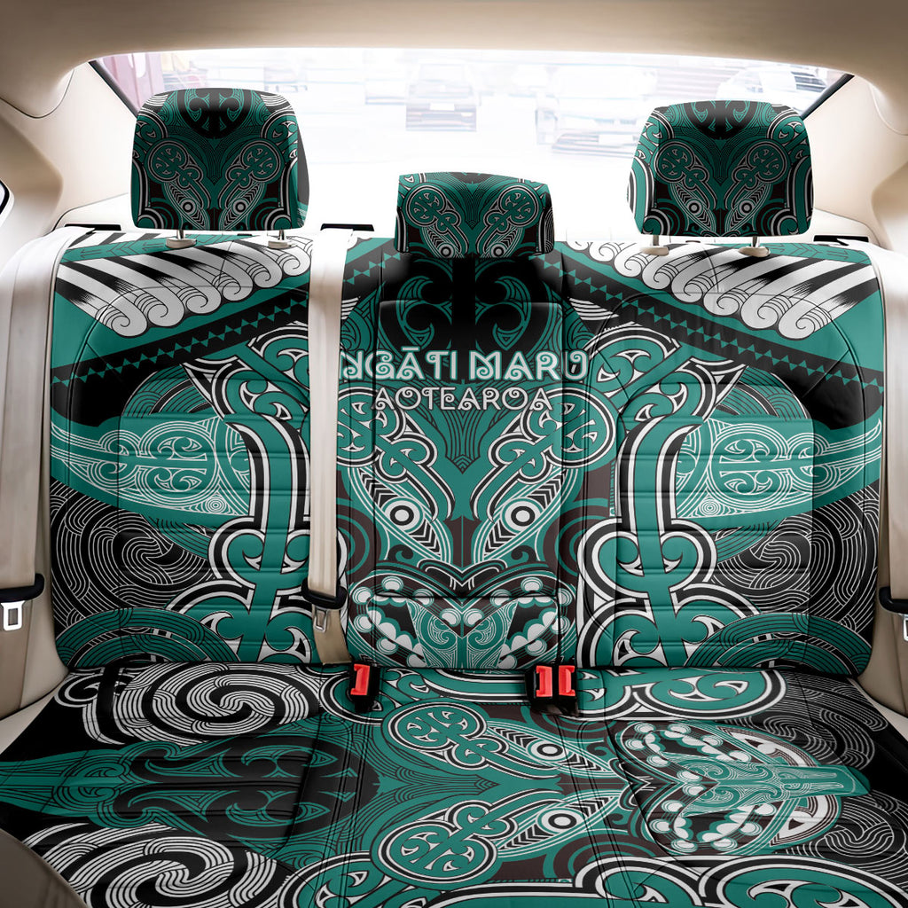 Aotearoa Iwi Ngati Maru Back Car Seat Cover Maori Kowhaiwhai Pattern