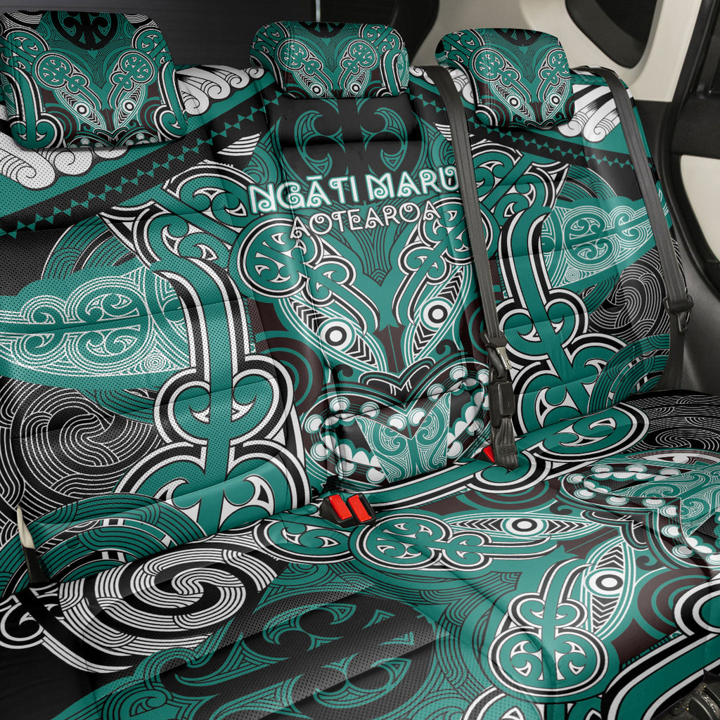 Aotearoa Iwi Ngati Maru Back Car Seat Cover Maori Kowhaiwhai Pattern