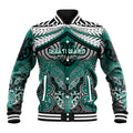 Aotearoa Iwi Ngati Maru Personalised Baseball Jacket Maori Kowhaiwhai Pattern