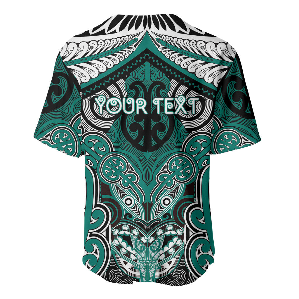 Aotearoa Iwi Ngati Maru Personalised Baseball Jersey Maori Kowhaiwhai Pattern