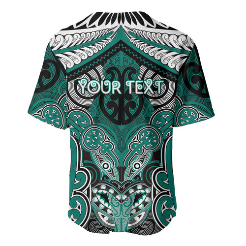 Aotearoa Iwi Ngati Maru Personalised Baseball Jersey Maori Kowhaiwhai Pattern