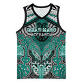 Aotearoa Iwi Ngati Maru Personalised Basketball Jersey Maori Kowhaiwhai Pattern