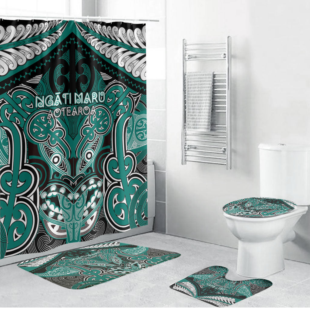 Aotearoa Iwi Ngati Maru Bathroom Set Maori Kowhaiwhai Pattern