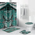 Aotearoa Iwi Ngati Maru Bathroom Set Maori Kowhaiwhai Pattern