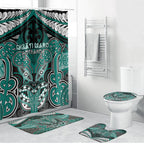 Aotearoa Iwi Ngati Maru Bathroom Set Maori Kowhaiwhai Pattern