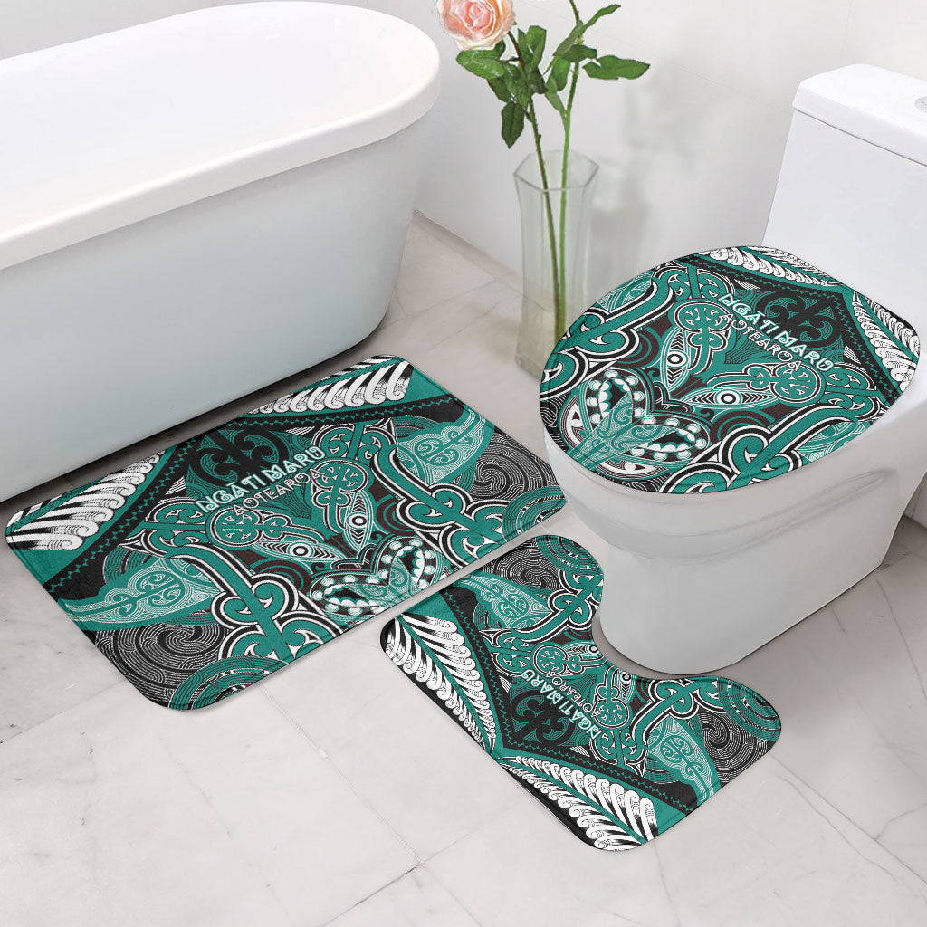 Aotearoa Iwi Ngati Maru Bathroom Set Maori Kowhaiwhai Pattern
