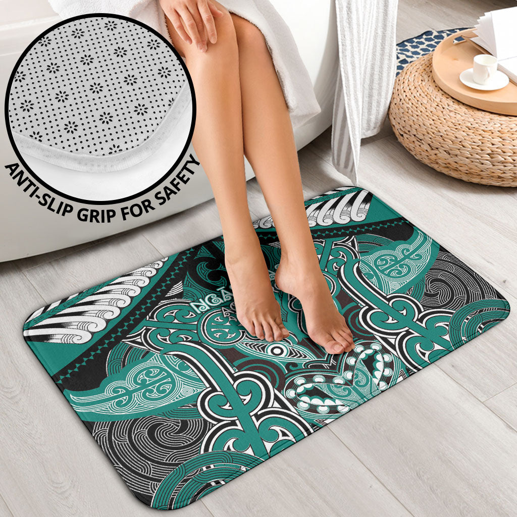 Aotearoa Iwi Ngati Maru Bathroom Set Maori Kowhaiwhai Pattern