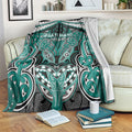 Aotearoa Iwi Ngati Maru Blanket Maori Kowhaiwhai Pattern
