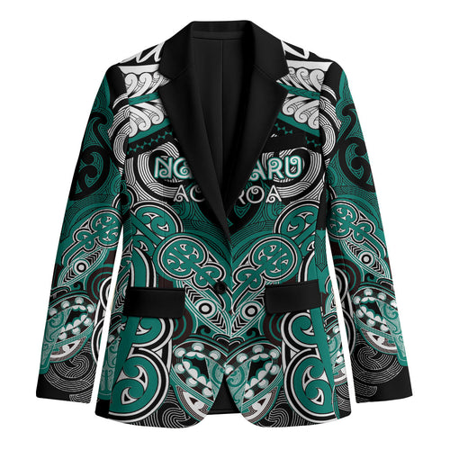 Aotearoa Iwi Ngati Maru Personalised Blazer Maori Kowhaiwhai Pattern