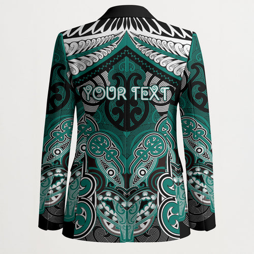 Aotearoa Iwi Ngati Maru Personalised Blazer Maori Kowhaiwhai Pattern