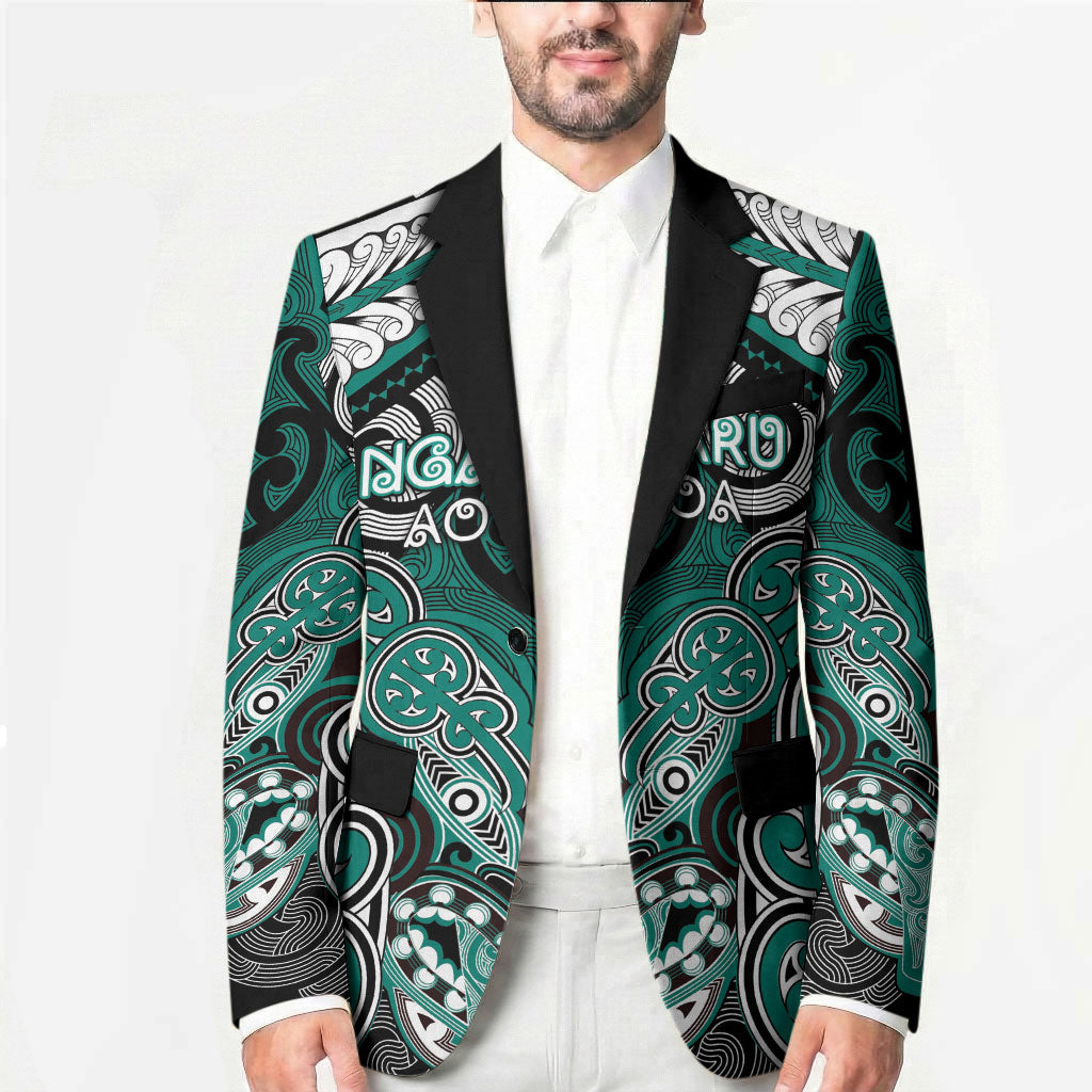 Aotearoa Iwi Ngati Maru Personalised Blazer Maori Kowhaiwhai Pattern