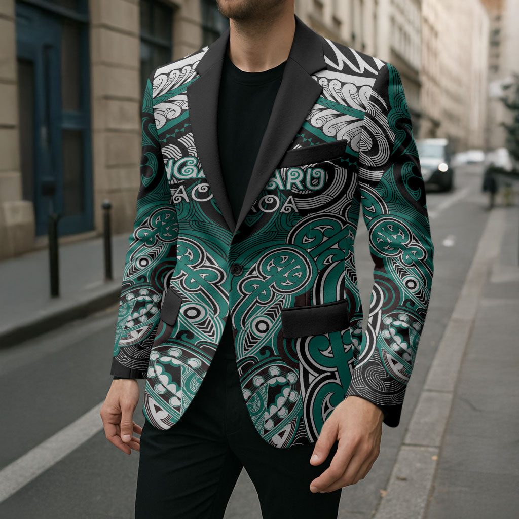 Aotearoa Iwi Ngati Maru Personalised Blazer Maori Kowhaiwhai Pattern
