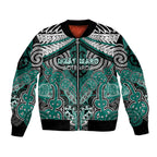 Aotearoa Iwi Ngati Maru Personalised Bomber Jacket Maori Kowhaiwhai Pattern