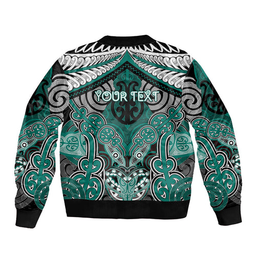 Aotearoa Iwi Ngati Maru Personalised Bomber Jacket Maori Kowhaiwhai Pattern