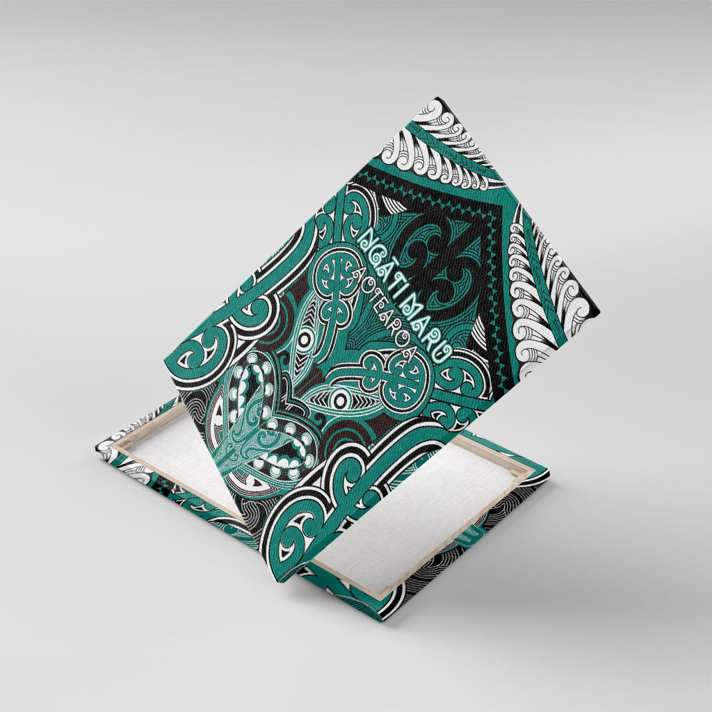 Aotearoa Iwi Ngati Maru Canvas Wall Art Maori Kowhaiwhai Pattern