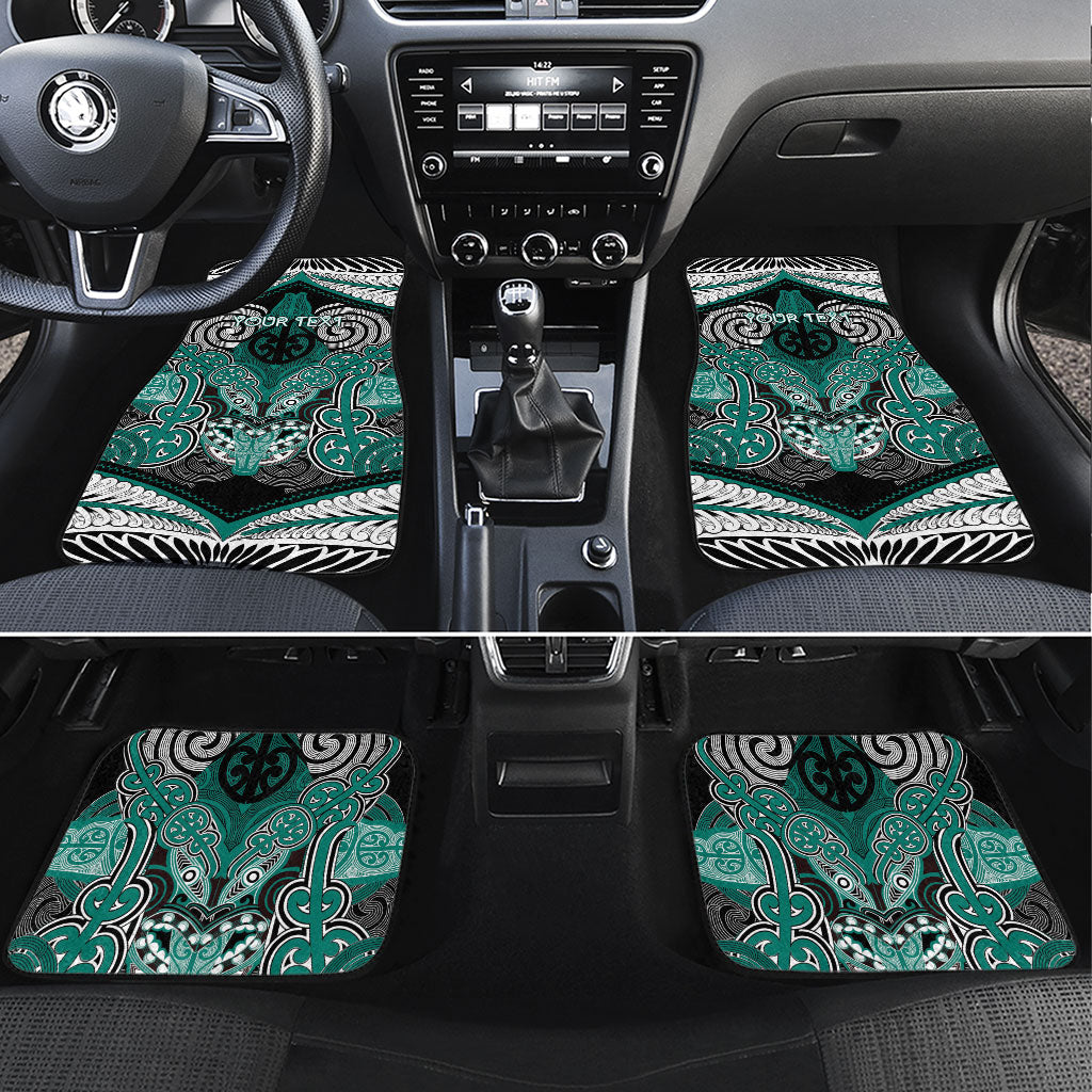 Aotearoa Iwi Ngati Maru Personalised Car Mats Maori Kowhaiwhai Pattern