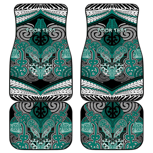 Aotearoa Iwi Ngati Maru Personalised Car Mats Maori Kowhaiwhai Pattern
