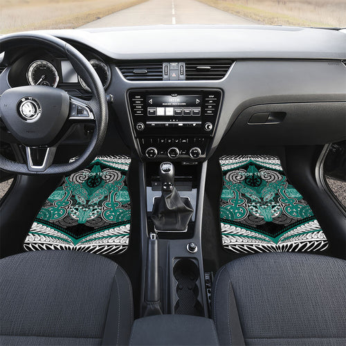 Aotearoa Iwi Ngati Maru Personalised Car Mats Maori Kowhaiwhai Pattern