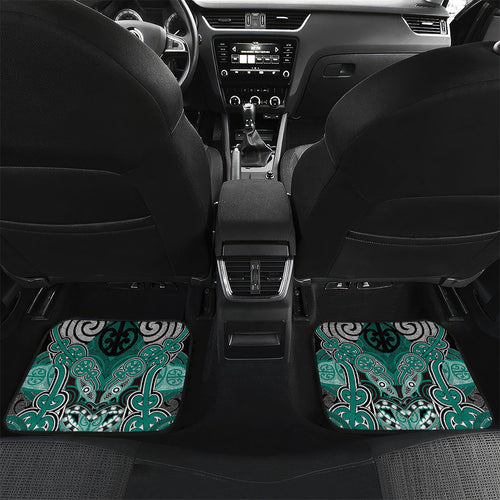 Aotearoa Iwi Ngati Maru Personalised Car Mats Maori Kowhaiwhai Pattern