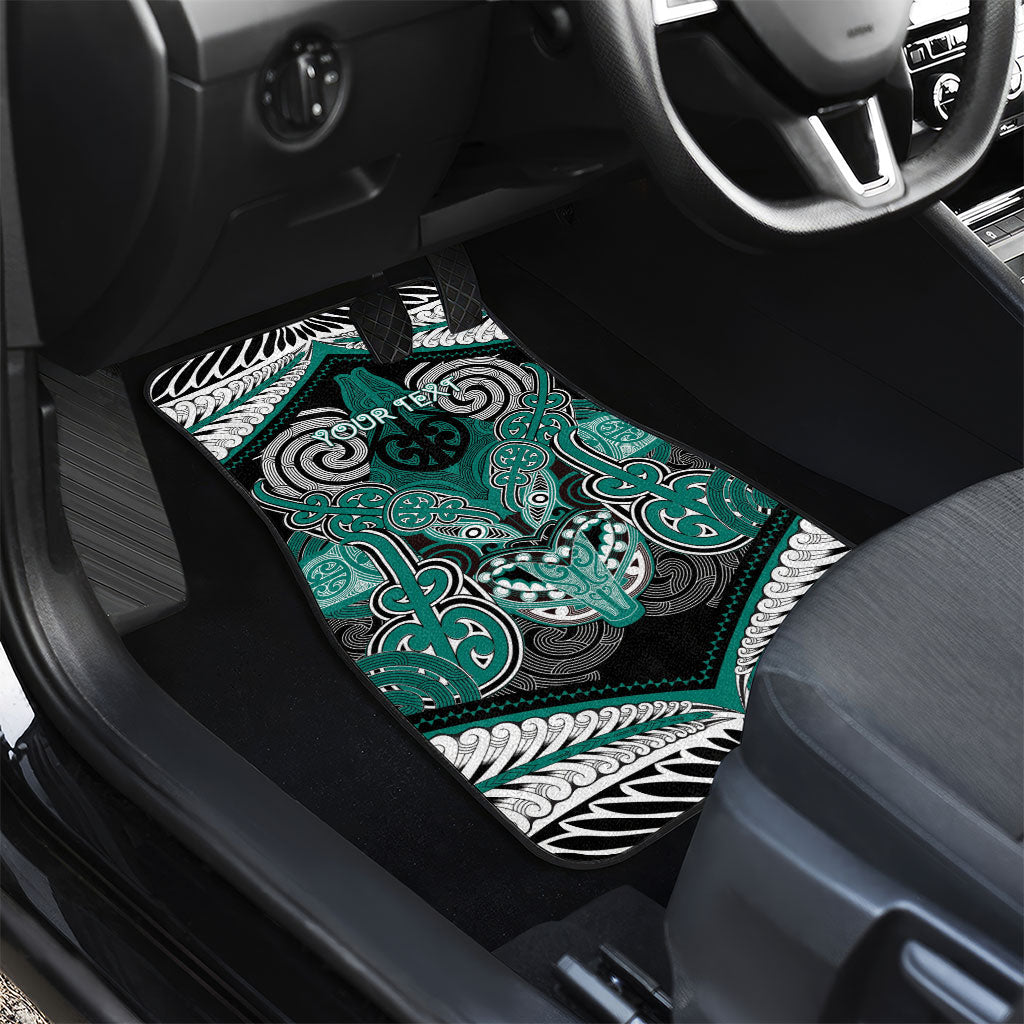 Aotearoa Iwi Ngati Maru Personalised Car Mats Maori Kowhaiwhai Pattern