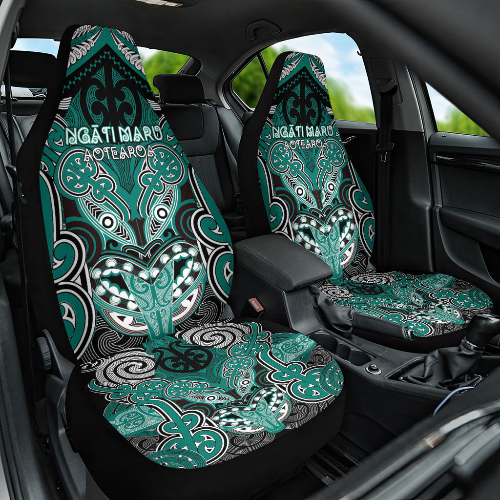 Aotearoa Iwi Ngati Maru Car Seat Cover Maori Kowhaiwhai Pattern