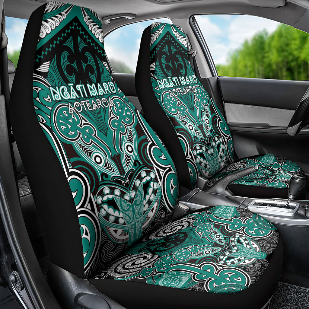 Aotearoa Iwi Ngati Maru Car Seat Cover Maori Kowhaiwhai Pattern