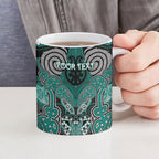 Aotearoa Iwi Ngati Maru Personalised Ceramic Mug Maori Kowhaiwhai Pattern