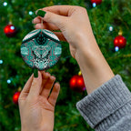 Aotearoa Iwi Ngati Maru Personalised Ceramic Ornament Maori Kowhaiwhai Pattern