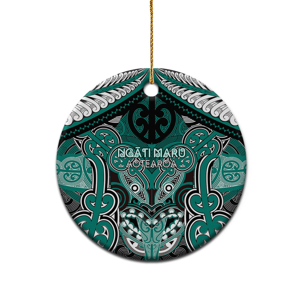 Aotearoa Iwi Ngati Maru Personalised Ceramic Ornament Maori Kowhaiwhai Pattern