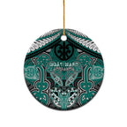 Aotearoa Iwi Ngati Maru Personalised Ceramic Ornament Maori Kowhaiwhai Pattern