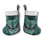 Aotearoa Iwi Ngati Maru Personalised Christmas Stocking Maori Kowhaiwhai Pattern