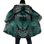Aotearoa Iwi Ngati Maru Personalised Cloak Maori Kowhaiwhai Pattern