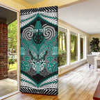 Aotearoa Iwi Ngati Maru Personalised Door Cover Maori Kowhaiwhai Pattern