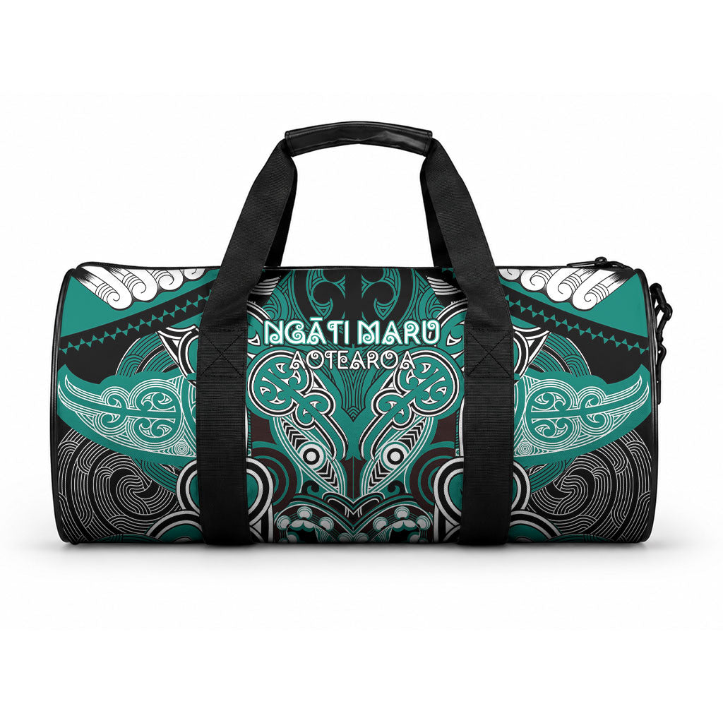 Aotearoa Iwi Ngati Maru Duffle Bag Maori Kowhaiwhai Pattern