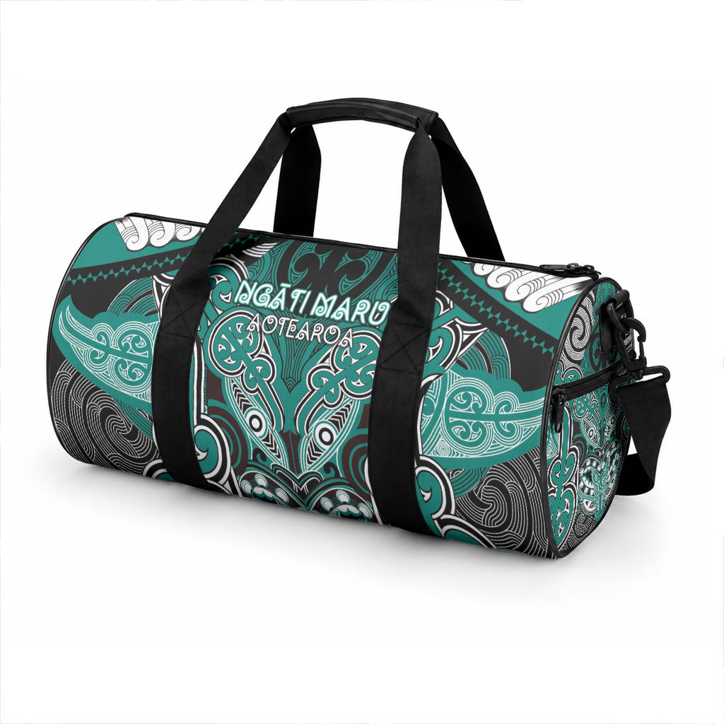 Aotearoa Iwi Ngati Maru Duffle Bag Maori Kowhaiwhai Pattern