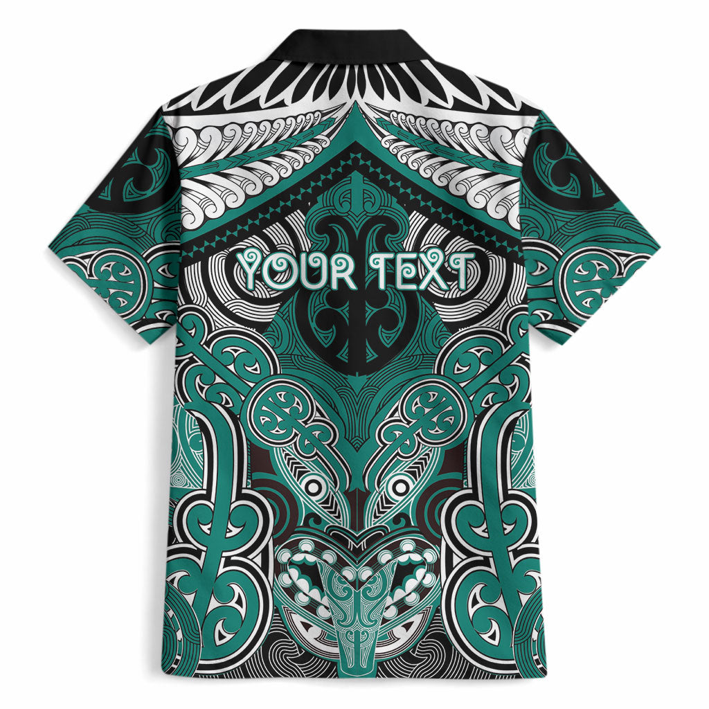 Aotearoa Iwi Ngati Maru Personalised Hawaiian Shirt Maori Kowhaiwhai Pattern